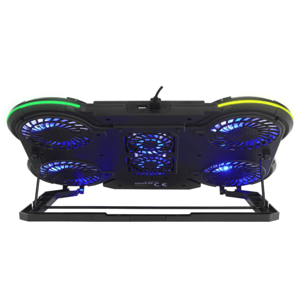 RAMPAGE PROTE R6 RGB IŞIKLI 6 FANLI TELEFON TUTUCULU NOTEBOOK SOĞUTUCU STAND - 8