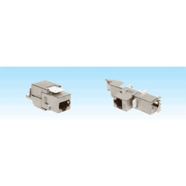 HCS J6A-00826 8P8C RJ-45 FTP TOOLLESS KEYSTONE JACK CAT 6A, LSA+ / 110 IDC T568 A/B, 180 DERECE - 2