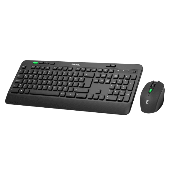 EVEREST KM-2620 SİYAH USB SESSIZ SWITCH İNCE KABLOSUZ Q MULTIMEDIA KLAVYE + MOUSE SET - 8
