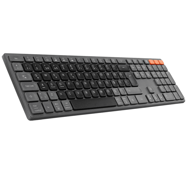 EVEREST KB-2610 SİYAH/GRİ 2.4G + BT1+BT2 ÜÇLÜ BIR ARADA 3 IN 1 Q KABLOSUZ KLAVYE - 4