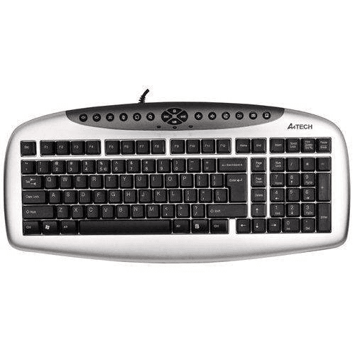 A4 TECH KB-21 MULTIMEDYA Q USB GÜMÜŞ/SİYAH KLAVYE - 2