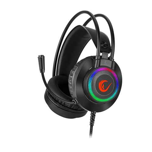 RAMPAGE RM-K27 X-JAMMER RAINBOW LEDLI PC USB 3.5M PS4-XBOX-MOBILE GAMING OYUNCU MİKROFONLU KULAKLIK - 4