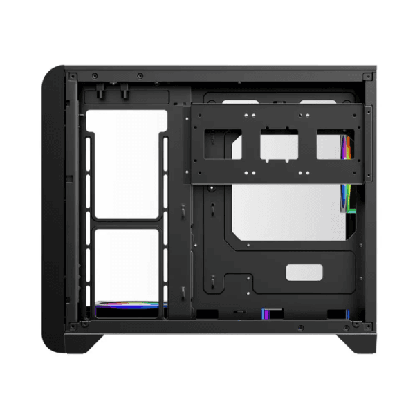 1ST PLAYER RT6 SİYAH DIGITAL 4X12CM ARGB TEMPERLİ CAM USB 3.0 M-ATX KASA (RT6-BLK-4F) - 11