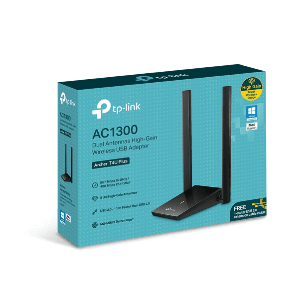 TP-LINK Archer T4U PLUS 1200 MBPS KABLOSUZ DUAL - 14