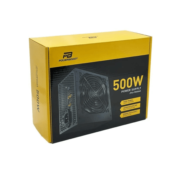 POWERBOOST PB500AR 500W APFC 2*PCI-E 6+2 PIN 12CM SİYAH FANLI ATX PSU (RETAIL BOX) - 13