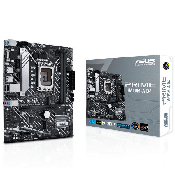 ASUS PRIME H610M-A D4 INTEL H610 LGA1700 DDR4 3200 DP - 2