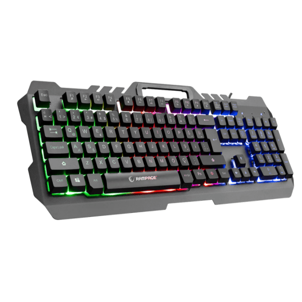 RAMPAGE KB-R57 X-JAMMER GÖKKUŞAĞI AYDINLATMALI USB TAM TÜRKÇE GAMING OYUNCU KLAVYESİ - 6