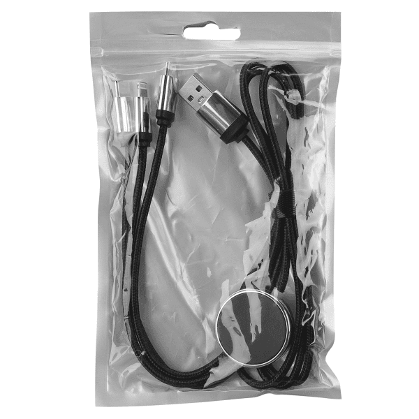 S-LINK SL-CP110 1M 2A MICROSUB+LIGHTNING+TPYEC 3 IN 1 LED LOGOLU ŞARJ KABLOSU - 6