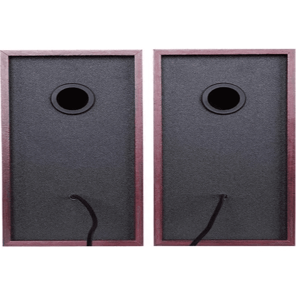 LECOO DS105 KLASİK KIRMIZI AHŞAP HOPARLÖR - 7