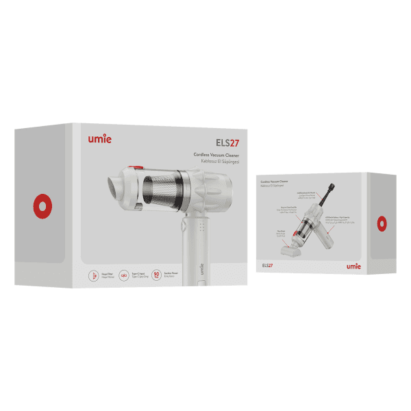 UMIE ELS27 6000MAH ŞARJLI 16000PA EMİŞ DİJİTAL GÖSTERGELİ KABLOSUZ FIRÇASIZ MOTOR ÜFLENEBİLİR EV ARAÇ EL SÜPÜRGESİ - 22