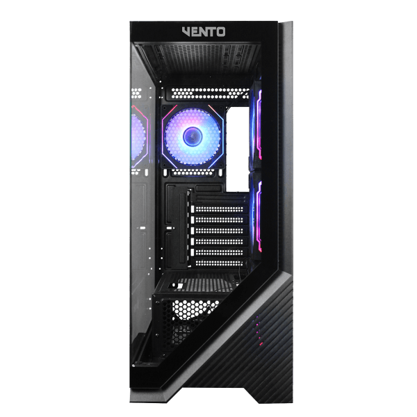 VENTO VG4202FL  650W RGB TEMPERLİ CAM USB 3.0 MESH SİYAH ATX GAMING KASA - 12