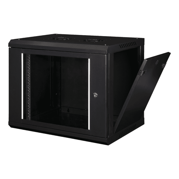 LANDE LN-WB-15U6060-CC-F 15U DEMONTE 19'' WB PROLINEB DUVAR TIPI KABINET G600XD600 MM.CAM ÖN KAPI / SİYAH - 5