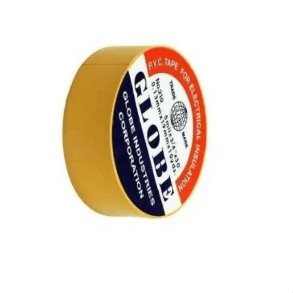 GLOBE SARI İZOLE BANT ELEKTRİK BANDI  0.13MM X 19MM X 10YDS - 8