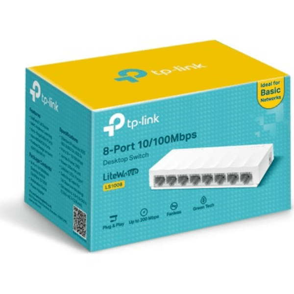 TP-LINK LS1008 8 PORT 10/100 MBPS MASAUSTU SWITCH - 3
