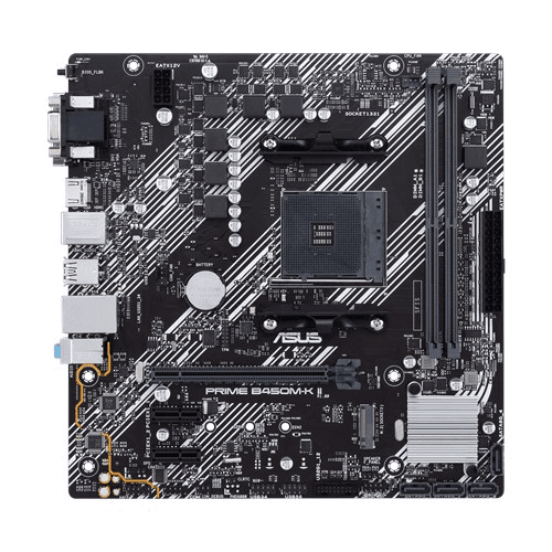 ASUS PRIME B450M-K II AMD B450 AM4 DDR4 4400 HDMI DVI VGA M2 USB3.2 mATX BIOS Flashback - 5