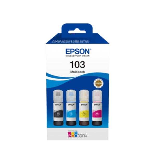 EPSON 103 CYAN/MAGENTA/YELLOW/BLACK MAVI/KIRMIZI/SARI/SIYAH T00S6 4LÜ MULTIPACK KARTUŞ SETI - 2