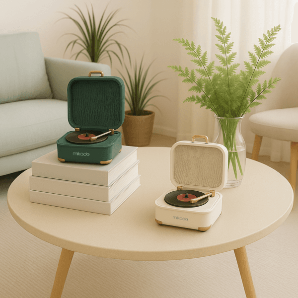 MIKADO MD-62BT 5W 1200MAH YEŞİL TF KART + BLUETOOTH DESTEKLİ KLASİK RETRO MÜZİK KUTUSU - 10