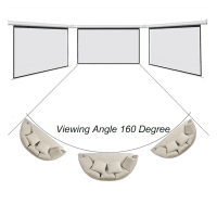 EVEREST MPP-200 200*200CM ARKASI SİYAH FONLU STORLU PROJEKSİYON PERDESİ - 3