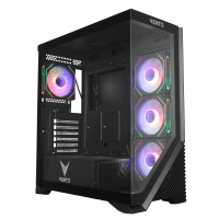 VENTO VG4202FL  650W RGB TEMPERLİ CAM USB 3.0 MESH SİYAH ATX GAMING KASA