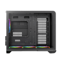 1ST PLAYER RT6 SİYAH DIGITAL 4X12CM ARGB TEMPERLİ CAM USB 3.0 M-ATX KASA (RT6-BLK-4F) - 2
