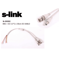 S-LINK SL-DC562 BNC+DC5.5*2.1 0.30 CM DC KABLO - 2