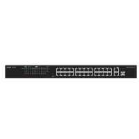 RUIJIE REYEE RG-ES126FGS-LP 24 PORT 10/100 24 PORT POE 2 PORT UPLINK + 1 SFP 180 WATT YONETILEMEZ RACK MOUNT SWITCH