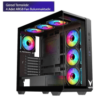 VENTO VG4302FA 850W 80+ 4X120MM RGB FAN TEMPERLİ CAM USB 3.0 HYDRO K PRO BRONZE MID TOWER E-ATX GAMING KASA