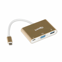 QPORT (Q-TV03) TYPE-C TO VGA/USB3.0/TYPE-C(F) CEVIRICI - 3