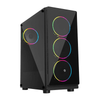 FRISBY FC-9355G 500W GAMING KASA, DOUBLE SLIM RING FAN