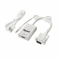QPORT (Q-VH) VGA TO HDMI CEVIRICI + SES KABLOSU - 3