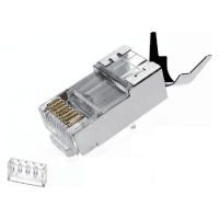 QPORT Q-J710M CAT7 10 ADET KONNEKTOR VE AYRAC