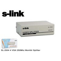 S-LINK SL-2504 4 LU 250mhz MONITOR SPLITTER - 3