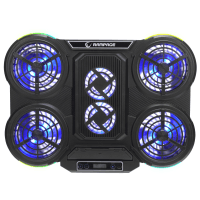 RAMPAGE PROTE R6 RGB IŞIKLI 6 FANLI TELEFON TUTUCULU NOTEBOOK SOĞUTUCU STAND - 2