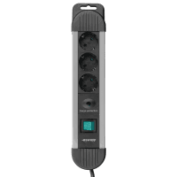 S-LINK SPGKS03 1.5M 3G1.5MM2 900 JOULE 3LÜ AKIM KORUMALI GRİ PRİZ ÇOKLAYICI