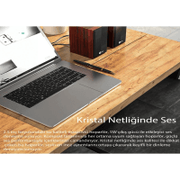 LECOO DS105 KLASİK KIRMIZI AHŞAP HOPARLÖR - 3