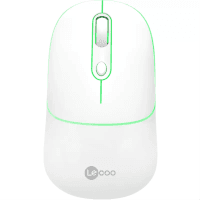 LECOO WS210-B KABLOSUZ 1600DPI 6 TUŞLU OPTIK MOUSE BEYAZ