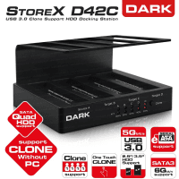 DARK DK-AC-DSD42C D42C USB3.0 OFFLINE CLONE 4LÜ DİSK İSTASYONU - 3