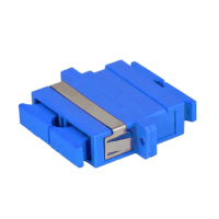 ALFAFONET ADP-DXPCSCPL-FG ADAPTÖR SC/UPC DX SINGLEMODE FLANŞLI VE METAL KLİPSLİ RENK MAVİ TOZ KAPAĞI MAVİ