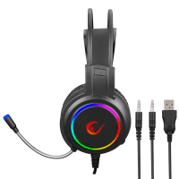 RAMPAGE KM-404 ARGENTI RAINBOW AYDINLATMALI USB GAMING COMBO Q KLAVYE + KULAKLIK + MOUSE + MOUSEPAD - 9