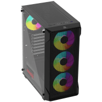POWERBOOST PB-P803AB 650W 80+ BRONZE USB 3.0, ATX MESH, ARGB FAN SIYAH KASA - 2