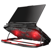 ADDISON RAMPAGE AD-RC4 COLDBREEZE KIRMIZI LEDLI 2*125MM+2*70MM IŞIKLI FAN 15-17 NOTEBOOK SOĞUTUCU STAND - 6