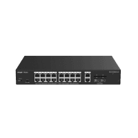 RUIJIE REYEE RG-ES220GS-LP 20 PORTLU, 10/100/1000 GIGABIT YÖNETILEBILIR SWITCH, 2 SFP, 2 GIGABIT RJ45 UPLINK, 16 PORT POE+ (13