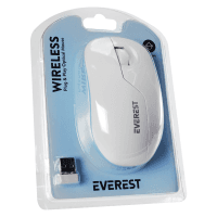 EVEREST SMW-973 USB BEYAZ/MAVİ 2.4GHZ KABLOSUZ MOUSE - 4