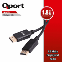 QPORT Q-DP01 1.8M DISPLAY PORT 1.2V KABLO