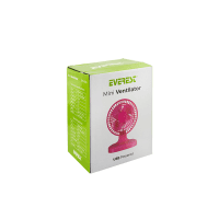 EVEREST EFN-503 MASAÜSTÜ USB FAN PEMBE - 3