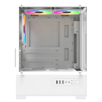 POWERBOOST PB-M5001W 500W 3*12CM RAINBOW FANLI USB 3.0 SEAVIEW M-ATX GAMING BEYAZ KASA (JBST-PBM5001W) - 4