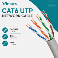 VİMARS CAT6 23AWG 305M 0,50MM GRİ UTP KABLO - 3