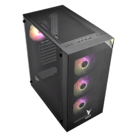 VENTO VG3400S  650W RGB TEMPERLİ CAM USB 3.0 MESH SİYAH ATX GAMING KASA - 3