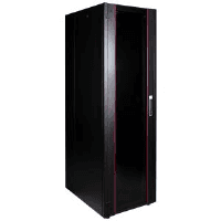 LANDE LN-HL42U6080-BL-B (DEMONTE) 42U W600MMxD8000M PROLINE400 DIKILI TIP SERISI KABINET (SİYAH) (ON TEK ACILIM CAM