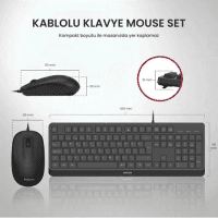 PHILIPS SPT6238B/38 (SİYAH) USB KABLOLU TÜRKÇE Q KLAVYE & MOUSE SET - 3